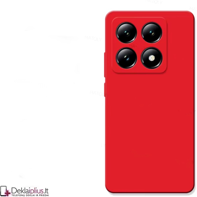 Liquid Air silikoninis raudonas dėklas - su kameros apsauga (Xiaomi 14T Pro) Liquid Air silikoninis raudonas dėklas - su kameros apsauga (Xiaomi 14T Pro)